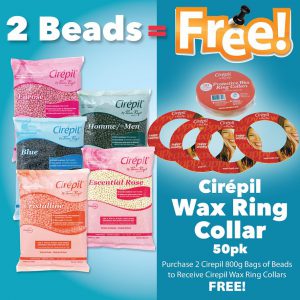 PURCHASE 2 BEADS, RECEIVE CIREPIL WAX COLLAR FREE