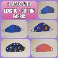 H-Mask with Elastic - cotton fabric Photo