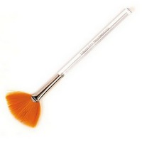 Fan Brush with Taklon and Lucite Handle Photo