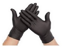Nitrile Exam Gloves- Black Photo