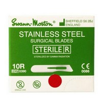 Swann-Morton #10R Sterile Surgical Scalpel Blades- 100pk Photo