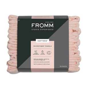 Fromm- Softees MicrofiberTowels Soft Pink 10/pk