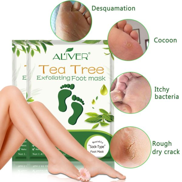 Premier Lash Tea Tree Foot Peel Mask- 5pk - Image 2