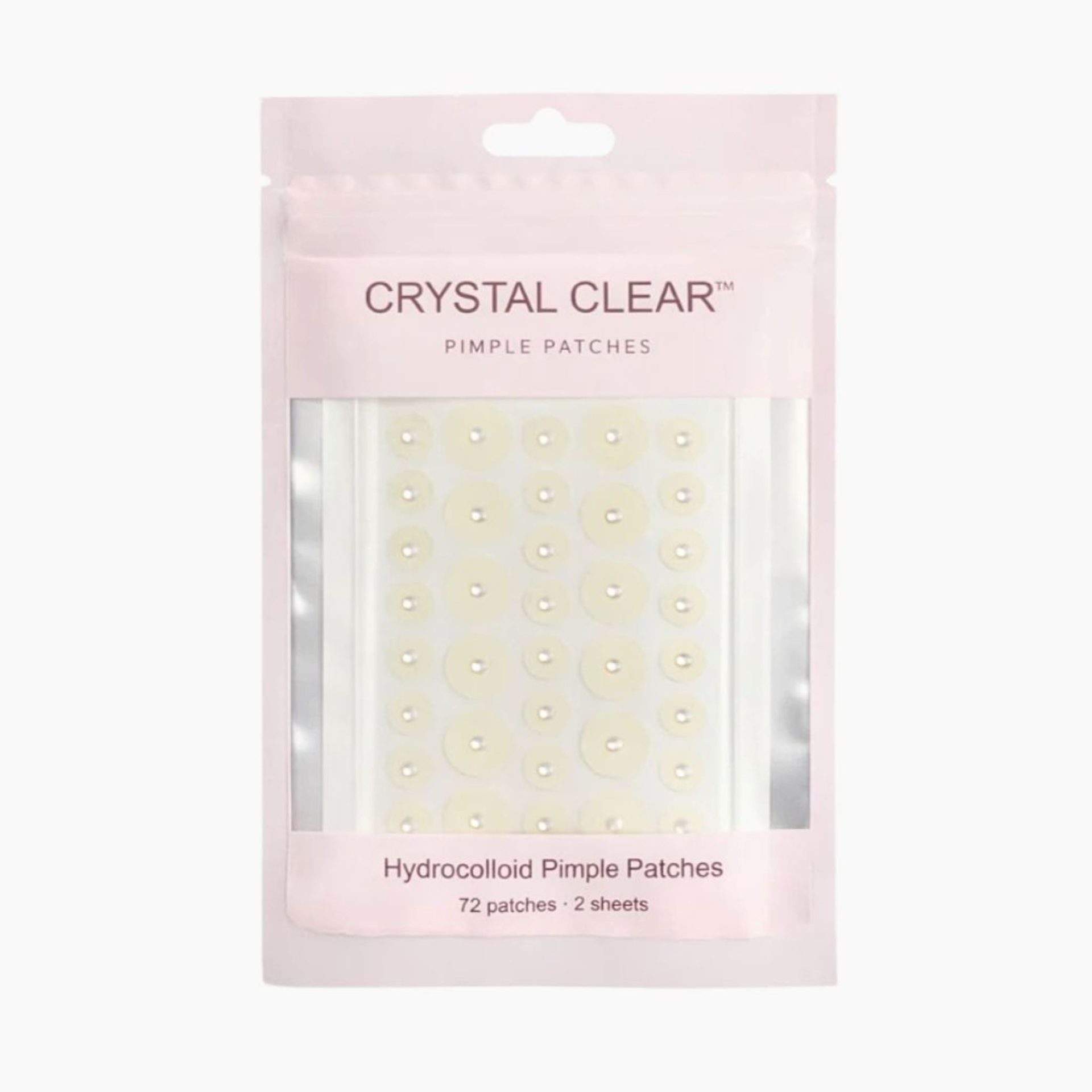 GlowRoe Crystal Clear Hydrocolloid Pimple Patches - 72/pack